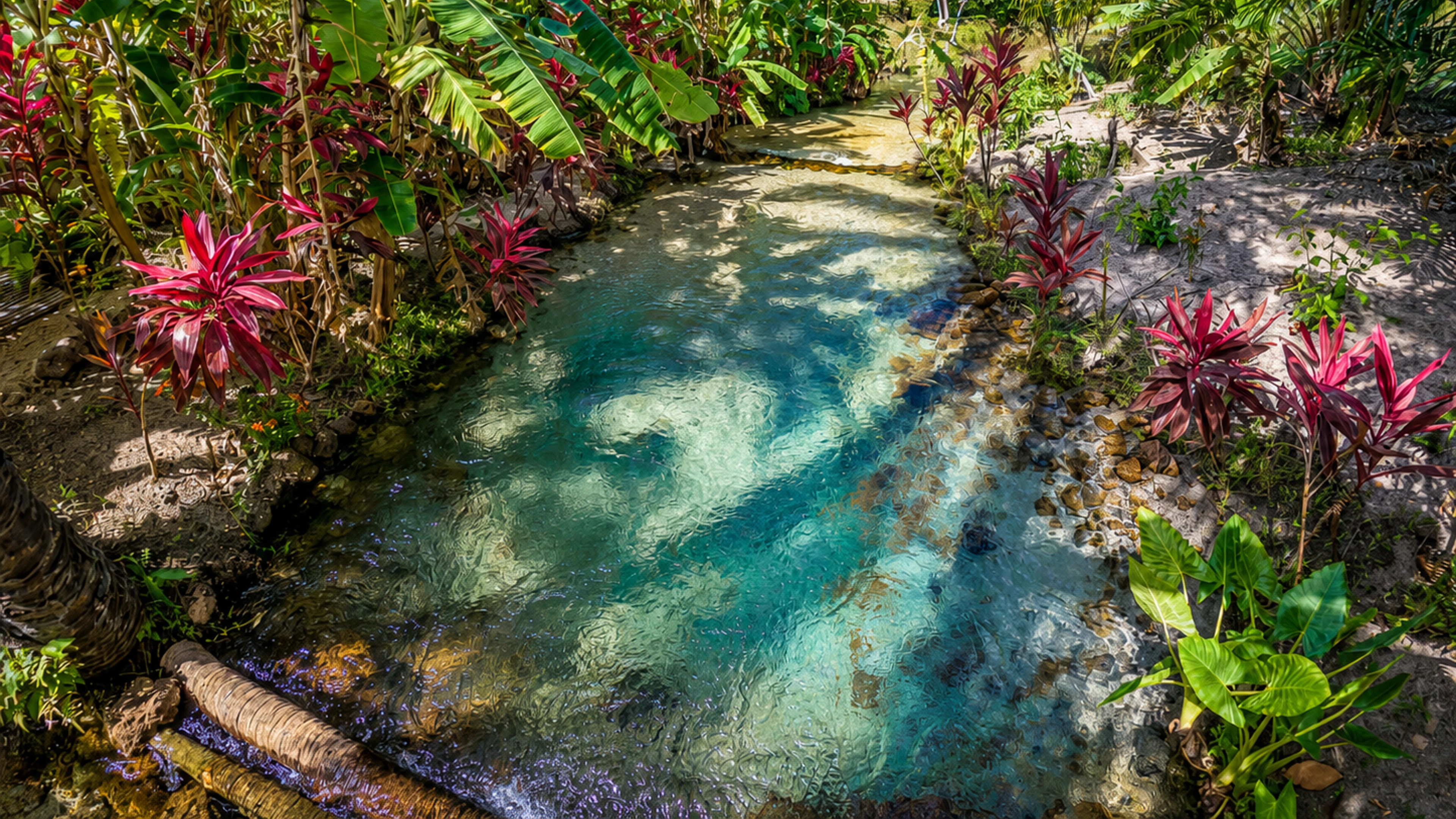 Águas cristalinas do Shuí Brasil no Rio Grande do Norte
